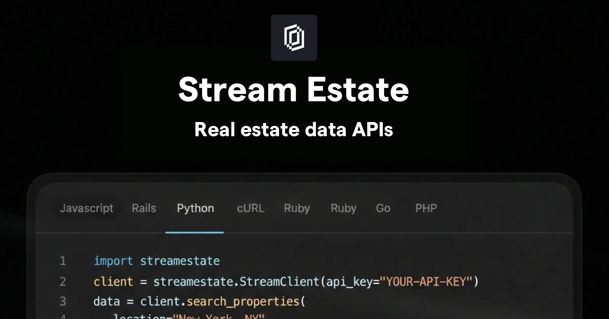 Stream.Estate | Real Estate Data API screenshot 1